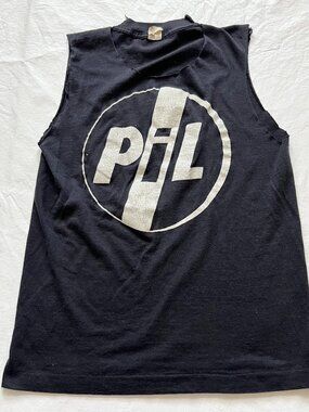 Vintage Public Image Ltd tank top t shirt sleeveless Small Screen Stars 1980s